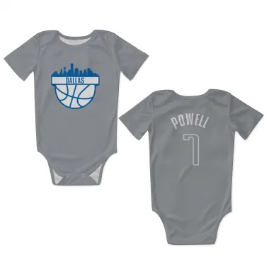 Blue Dallas Mavericks Dwight Powell   Newborn & Infant Bodysuit