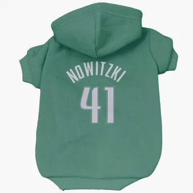 Green Dallas Mavericks Dirk Nowitzki   Dog & Cat Pet Hoodie