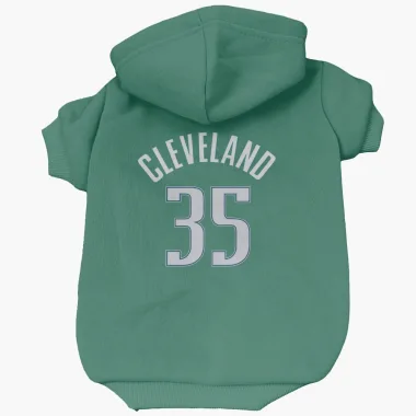 Green Dallas Mavericks Matthew Cleveland   Dog & Cat Pet Hoodie