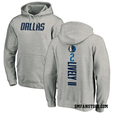 Men's Dereck Lively II Dallas Mavericks Branded Ash Backer Pullover Hoodie