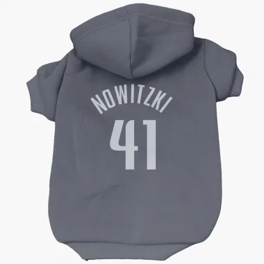 Navy Dallas Mavericks Dirk Nowitzki   Dog & Cat Pet Hoodie