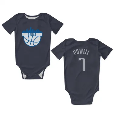 Navy Dallas Mavericks Dwight Powell   Newborn & Infant Bodysuit