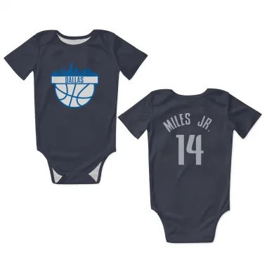 Navy Dallas Mavericks Mike Miles Jr.   Newborn & Infant Bodysuit