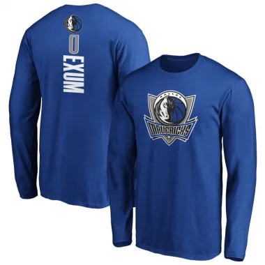 Royal Men's Dante Exum Dallas Mavericks Backer Long Sleeve T-Shirt