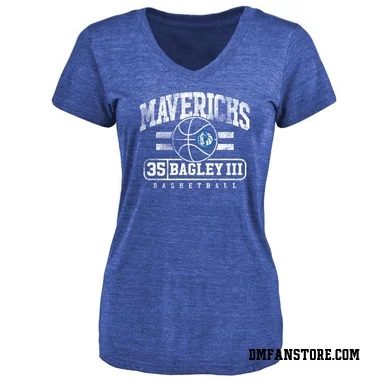 Royal Women's Marvin Bagley III Dallas Mavericks Baseline T-Shirt